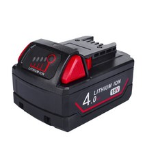밀워키 M12 배터리 교체 밀워키 12v 도구 배터리 충전기 충전식 렌치 전기 드릴, M18-4.0AH
