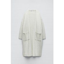 ZARA 자라 가을 겨울 새로운 여성의 긴 무릎 스웨터 니트 카디건 윈드 브레이커 코트