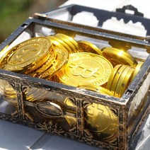 동전 보관함 해적 상자 보물 코인 보석 저금통 박스, 동전보관함 BL10001