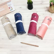 포그니 롤 파우치 봉제필통 천필통 끈필통 캐릭터필통 학용품 신학기 문구 [5% 추가할인], 네이비