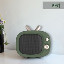 델첸 탁상용 미니 온풍기 TV히터 PTC 세라믹 히터 회전 과열방지 3단계 모드, 카키