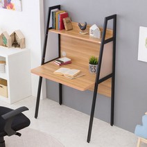 e스마트 스틸 에이스 독서실책상, 색상:아카시아/화이트