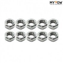 도금 육각 너트 볼트 결합 고정용 목재 무두 가구 / 마이토우 천연도금너트 M2 M3 M4 M5 10개입, M3 (제품코드 TYF591)