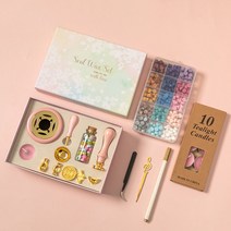 빈티지 왁스 스탬프 세트 10 개/상자 가열 용광로 스푼 비즈 키트 결혼식 초대장 씰링 스탬핑 용융 DIY 공, 10 10