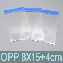 OPP봉투 8X15+4cm (200매)