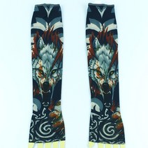 최고급형 문신 팔토시 6종 48cm Tat 005 타투토시, 3. 늑대