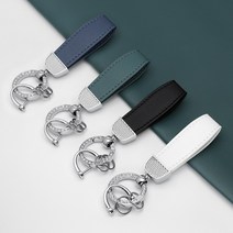 유투카 쌍용 자동차 키케이스 TPU 스마트 키커버 6종색상 렉스턴W 코란도C 스포츠 코란도 투리스모 골드라인 실버라인 키링 전화번호판 차량 악세사리, 추가상품-가죽 스트랩, 실버_그레이블루