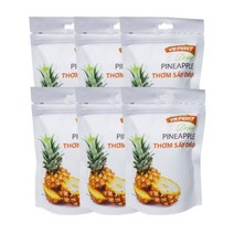 새콤달콤 베트남 건파인애플 슬라이스 100g 6봉