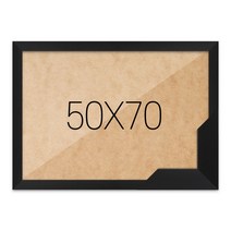 퍼즐액자 50x70 고급형 슬림 우드 블랙, 단품