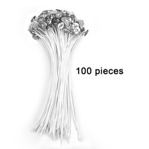 캔들만들기 DIY 양초 100pcs 면화 촛불 심지 무연 왁스 순수 면화 코어 diy, 100pcs-20cm