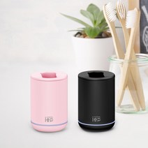 [커플팩] 아이이피 칫솔살균기 i100 UVC멸균 2종 셋트 자외선소독기, 블랙, 블랙