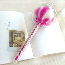 사콕스 롤리팝 털공볼펜 핑크지브라 (M), 1개
