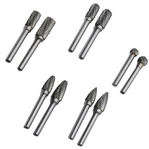 소형 탁상 밀링머신 서프파이프 선반가공 탁상바이스 밀링기 6mm 섕크 1 pc 텅스텐 카바이드 밀링 커터 회전 도구 버 더블 그레인 dremel 연삭 도구 금속대리석옥, 6x12e 1pc