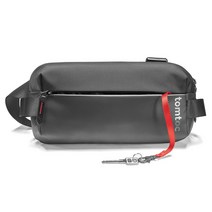 tomtoc 바디 가방 남성 원 숄더백 비스듬히 작고 발수 경량 미니 숄더 가방 iPad mini Nintendo Switch OLED 대응 데일리 유스 옥외 체육관 사이클링 여행지 통근 블랙