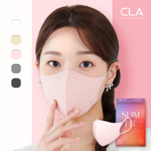 CLA 슬림핏 KF94 라이트패키지 보건용 컬러 새부리형 중형 마스크, 핑크, 2팩, 25매입