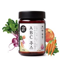 자연밭담 ABC주스 파우더 분말 가루 오리지날 레시피 국내산 100% 비트즙 사과즙 당근즙 비트분말 사과분말 에이비씨주스, 3개, 100g