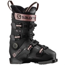 Salomon 살로몬 스키신발 S​Pro 90 W GW Ski Boots Womens 2023 Used, Black/Rose Gold, 25.5