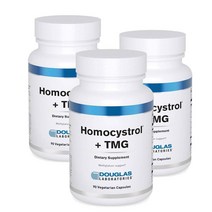 더글라스랩 호모시스트롤 리보플라빈 비타민B6 B12 엽산 마그네슘 베타인 콜린 90정 Douglas Laboratories Homocystrol + TMG, 3개