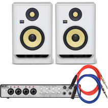 스테인버그 UR-RT4 x KRK ROKIT 5 G4 화이트 스피커 패키지