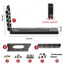 전체 속도 3.0 PCIE X16 라이저 케이블 그래픽 카드 확장 GPU 용 antijam이있는 Express 차폐 익스텐더, 01 Only the stand_02 20cm