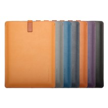 비파인 맥북에어 프로 13인치 M2 국내제작 핸드메이드 슬리브 노트북파우치 세로형, 블루