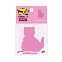 포스트잇 강한점착용 다이컷 노트 76 x 76 mm, 고양이, 25개입