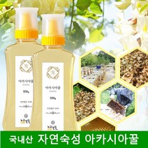 국내산 아카시아꿀 천연 벌꿀 아카시아 꽃 꿀 토종꿀 자연산꿀 야생화꿀 잡화꿀 노고단향, 1개, 500g