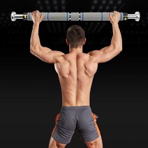 풀업바 평행봉 턱걸이운동기구 턱걸이보조밴드 집에서턱걸이 문틈 문틀철봉 가정용철봉 9916ea예쁜레브, 원터치파워단축(블랙)