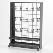 약국 편의점 선반 진열대 과자 화장품 스낵바 팬트리, 상세 페이지 참고, 블랙 4단 보드 50×18×70