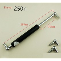 100mm 스트로크 250n 포스 자동 가스 스프링 댐퍼 볼 스트럿 충격 리프트 소품 M8 285mm