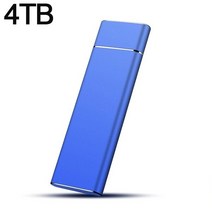 휴대용 외장 하드 ssd Portable SSD High Speed 2TB 1TB 500GB Type-C External Hard Drive 4TB 16TB USB 3.1 Sto, 14 Blue 4TB