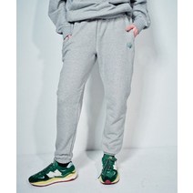 슬로우애시드 스몰 헤리티지 엠블럼 맨투맨팬츠 바지 하의 멜란지그레이 SMALL HERITAGE EMBLEM SWEATPANTS MELANGE 그레이