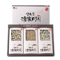 남해 삼천포 죽방멸치 1.5kg 중멸 대멸 소멸 3종 선물세트 안주용 국물용 건어물 설 명절 선물 세트 추석, 1. 삼천포 어가멸치 3종