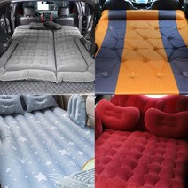 (골져스) 자동차 SUV RV전용 에어매트 스포티지 카니발 쏘렌토 모하비 니로 셀토스 코나 뒷좌석 트렁크 어린이침대 캠핑침대 악세사리 차량 인테리어 차박 용품, 3 G_배색 스웨이드, G_A타입 밀리터리