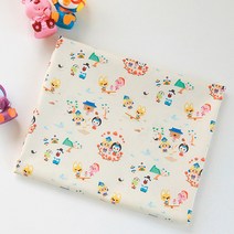 소잉홀릭 면원단 20수 뽀로로 민속놀이원단 귀여운 캐릭터 천 원단 패브릭 03452