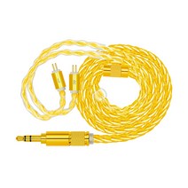 은도금 8심 0.78mm 커스텀 이어폰 케이블, 2PIN, 골드