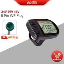 전기자전거 튜닝 부품 액세서리 kt lcd5 전기 자전거 디스플레이 kunteng lcd 지능형 제어판 24v36v48v72v 자전거 자전거 컴퓨터 사이클링, lcd5 24v36v48v wp