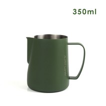 스팀 피쳐 피처 우유 스팀 디자인 라떼 아트 민트 그린, 그린350ml, 1개
