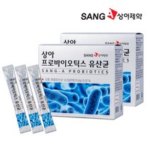 [상아제약] LGG 유산균 장밀착 신바이오틱스 프리 프로 포스트 바이오틱스 프락토올리고당 가루 유산균먹이 락토바실러스 람노서스 분말 스틱제품 60포, 3세트, 2000mgx60포
