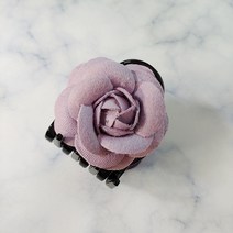 SUNNYDAY 국산 까멜리아 헤어집게핀 동백 꽃 플라워 반머리 반묶음 헤어핀 머리핀 악어집게 성인 여성 올림머리 헤어 클립 악세사리 삔 UU1