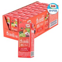 Dole 과채즙주스 마녀비법 레드 야채주스 190ml 24팩 1박스
