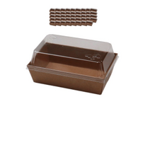 포장대장 크라프트지 트레이 도시락용기 뚜껑세트 1호, 50개입, 2개