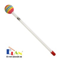 [엘란] Elan 무지개말렛 (스폰지) 롤리팝 핸드드럼등 길이 29cm 볼지름 34mm 10mm 프라스틱핸들 RBM29