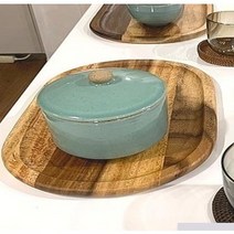 주문제작 레이저 각인 원목 타원형 트레이 플레이트, 본품