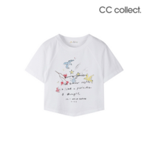 씨씨콜렉트CC콜렉트 CC X WB 애로우 포인트 크롭 프린팅 티셔츠 WH_C232PSM251926942