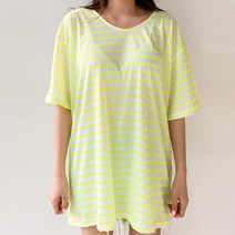 드레스날다 레몬에이드 네온 스트라이프 티셔츠(tee791)