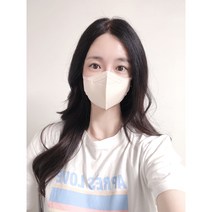 언니네 잡화공간 KF94 새부리형 퍼플 컬러마스크 25매 국내산, 화이트, 중형
