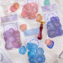 PVC 실링 왁스 다꾸 스티커, 4.블루