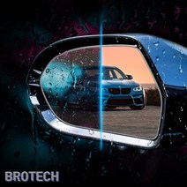 브로텍 스팅어 튜닝 사이드미러 방수 발수 코팅 필름, 기아 스팅어 전용, 1개