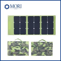 Sun 셀 휴대용 60W 야외 방수 접이식 태양 전지 패널 가방 USB5V DC18V -C 출력 최대 24%, 한개옵션0